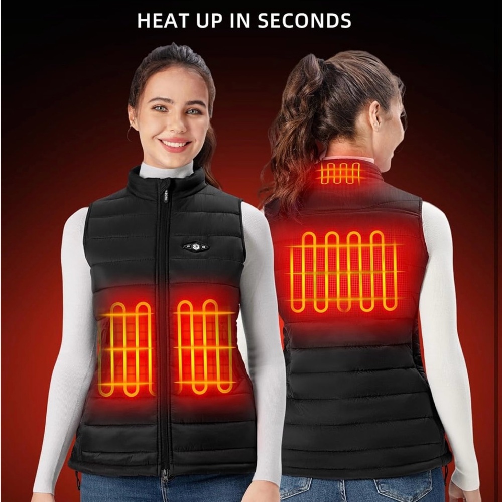 Wasoto Heated Vest Women w Battery washable Rechargeable - Small NWT
